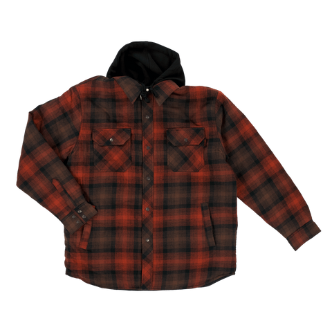 Tough Duck Front Quilted Hooded Flannel Jacket